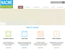 Tablet Screenshot of nacme.org